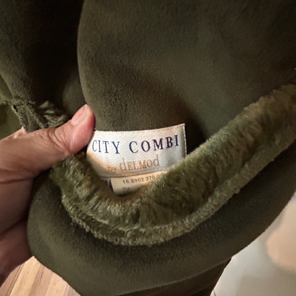 City Combi by delmod Faux suede coat size 10 - Picture 3 of 10